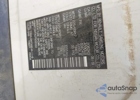 2020 Nissan Rogue Sv Fwd from USA, damaged, VIN KNMAT2MTXLP502022